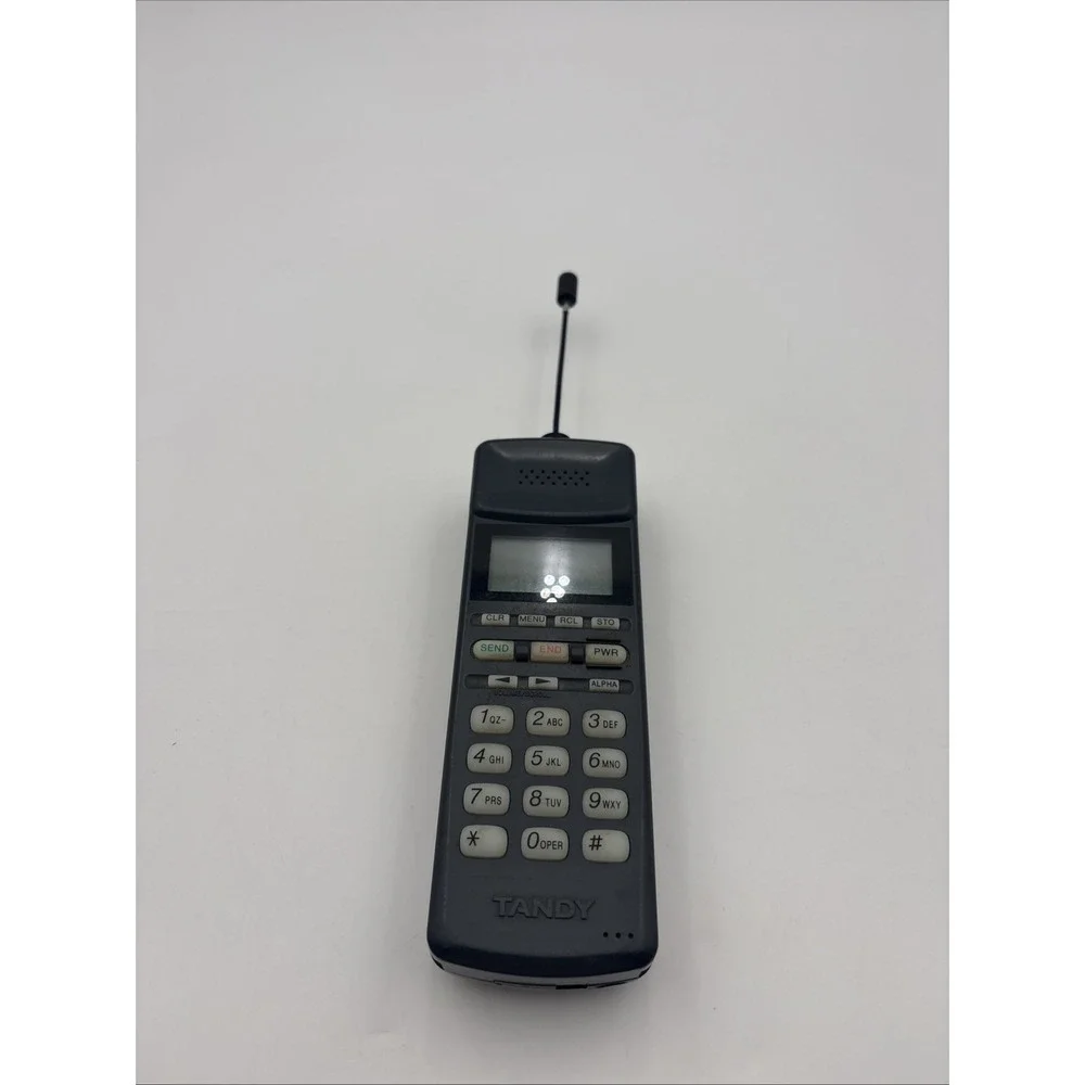 Vintage Tandy CT-350 Brick Cellular Phone Model 17-1060A Gray Retro Tech
